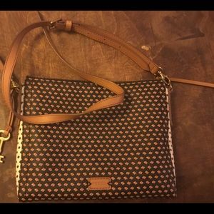 Multi-Colored Fossil Crossbody